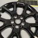 Wheel Skins comeptible with Jeep Cherokee 2014-2018 ; Set of 4 Pack;Glossy Black Wheel Covers;Set of 4 Packs;17 inch