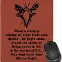 Eagle Gift for Scouts Mouse Pad Rectangle Mouse Pads for Computers Laptop Court of Honor Gift Boy Scout Gift Scouts Leader Gift Birthday Graduation Gifts for Son Daughter (Brown)
