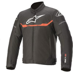 Alpinestars T-SP S Waterproof Men's Street Motorcycle Jackets - Black/Red Fluorescent/Medium