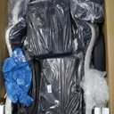 N-GEN GAMING Video Gaming Chair with Footrest Lumbar Support for Home Office High Back Recliner Height Adjustable Ergonomic Comfy Fabric Computer Desk Chair (Black)