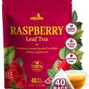 2 x Raspberry Leaf Tea - 40 Teabags,Caffeine-Free, Mild & Herbal Taste (EXP 10/21/27)