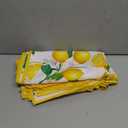 12 Pcs Lemon Cloth Napkins Lemon 20"x20" Washable Dinner Tea Party Napkins for Kitchen Party Wedding Restaurant Indoor Outdoor Botanical Fresh Spring Summer