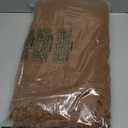 100% Cotton 4-Layer Muslin Blanket with Fringes, 80"x90", Brown Bed Blanket, Ultra-Soft Gauze Boho Bedding for All Seasons, Breathable for Couch, Bed(Brown,Queen)