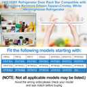 UPGRADED 240535201 Refrigerator Door Rack Bar Replacement Compatible with Frigidaire Kenmore Refrigerator Door Shelf Replacement Parts AP3214686, AH734991,FRT17B3AZB, LFHT1513LW0,FRT15 Door Shelf Rack