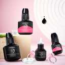 Lash Extension Glue-Extra Strong Professional Eyelash Glue/0.34fl.oz/10ml/0.8 Fast Drying/Retension - 8 Weeks/Black Sensitive/Professional Supplies