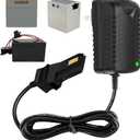 12V Charger for Powered Wheels Battery 12 Volt Battery Charger for All Fisher-Price Powered Wheels Gray and Orange Top Battery Replacement Fisher Price 12V Adapter