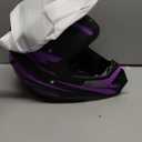 Adult 4 Wheeler Helmet, Motocross Helmet DOT/FMVSS-218 Certification Comfortable and Breathable Full Helmets for Locomotives Used in All Seasons (Large, Purple)