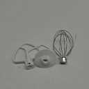 Funmit Mixers Accessories K45WW Wire Whip K45DH Dough Hook K45B Coated Flat Blade Paddle with Scraper Replacement for Kitchen Tilt-Head Aid Stand Mixer Attachments- Stainless Steel