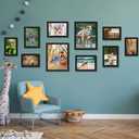 KTKDE A4 Picture Frame Black - 8.27x11.69 Inch Frame Set of 3, Poster Frames, Certificates Documents Frames,Modern Style Wood Composite Frame Wall Gallery Photo Frames Home Decor best gift