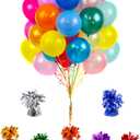 Metallic Balloon Weights, Birthday Party Favors, Novelty and Gag Gifts, 5.5" Inches, 12-Pack (Green)