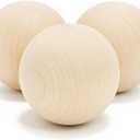 Hockey Revolution Swedish Stickhandling Balls 3-Pack - Hardwood No-Bounce Floorball Training Equipment - for Floor Dribbling Skills, Dekes & Ball Handling Drills - 2-Inch Diameter