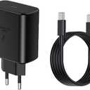 45W European Super Fast Charger Europe Travel Plug Adapter for Samsung Galaxy S26 S25 S24 S23 S22 Ultra Plus MacBook iPad Pro EU Power USB Type C Wall Charger PD PPS Italy France Spain Euro Essentials