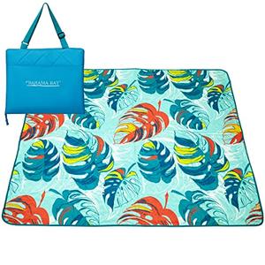 Old Bahama Bay Beach Blanket Waterproof Sandproof Picnic Blankets Camping Foldable Beach Mat Sand Free Large Portable Washable Play Mat Lightweight for Outdoor Park
