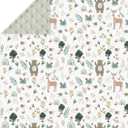 Whimsical Animals Baby Blankets for Girl Boy Cute Animals Spring Soft Mink Dotted Backing Double Layer Swaddle Blanket Bear Deer Bunny Rainbow Greenery Bed Throw for Infant Toddler Nursery 30x40