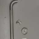 Satin Brushed Nickel Shower Grab Bars 24 Inch w/Anti-Slip knurled Grip, iMomwee Stainless Steel Wall Mount Bathroom Safety Balance Handrail, Handicap Elderly Senior Assist Textured Grab Bar Handle
