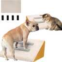 1 Pack Dog Stairs,Dog Ramp for Stairs Pet Steps with Non-Slip Mat and Anti-Slip Stickers Grippy Carpet Surface for Dog Paws for Any Staircase Pet Ramp for Small Dogs Cats Senior Pets Injured Dogs