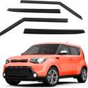 Tape-On Windows Visor 4-Piece for 2014-2019 Kia Soul Rain Guards Shield Shade Smoke Black 94367