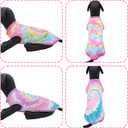 Tie Dye Dog Shirts for Extra Large Dogs Girl Female Pink Purple Sleeveless Tank Top Tee Clothes Vest Pet Apparel Streetwear Garment Lightweight Stretchable Outfit XL Pack of 2