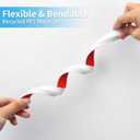 Art3d 30Ft Flexible Peel and Stick Crown Molding Trim, Self-Adhesive Panel Moulding Dcor Lines for Wall Door Cabinet Frame, Mirror Window Borders & Home DIY, White