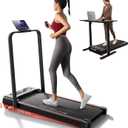 RHYTHM FUN 13% Incline Walking Pad Treadmill with Handles, 6.2MPH, Foldable | 3.9" Folded Height Space-saving, Easy Setup, 8.5"Side Handle

Bar, 0.6-6.2 mph, APP, Quiet, For Home Office Use