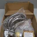 High Pressure 5 Setting Rain Shower Head Combo, 5 Setting Shower Head, Dual Shower Head Set, Handheld Filter Shower for Hard Water, Chrome (With Filter Handheld)