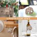 GEEMBI Christmas Birthday Gifts for Women Friendship - Wooden Christmas Ornaments 2025 with Card - Thank You Elephant Gifts for Women Best Friends Bestie Sisters, Elephant Ornaments for Sisterhood