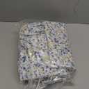 Amazon Basics Lightweight Breathable, Wrinkle Resistant Super Soft Brushed Microfiber 4-Piece Bed Sheet Set with 14-Inch Deep Pockets, Full, Blue Floral, Printed