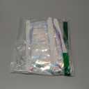 Melsan Iridescent Foil Fringe Backdrops Party Decorations - 3.2 x 6.56 ft Metallic Tinsel Photo Backdrop Curtains for Ocean Princess Birthday Parties - Iridescent 2 Packs