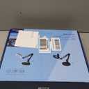 10X Magnifying Glass with Light and Stand, Magnifier with Light Hands Free, 3 Color Modes 10 Level Dimmable, Magnifying Real Glass LED Desk Lamp for Close Work, Repair, Reading, Craft, Black