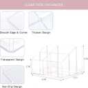 Yesesion Clear Pen Holder, Pen Organizer for Desk, Pencil Cup for Home Office, School Supplies, Art Stationery, Desktop Storage and Accessorizes for Card, Marker, Remote Control