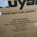 Kuyal Office Chair Mat for Carpet, 32x48 Clear Heavy Duty Computer Chair Mat, Under Desk Protector Carpeted Floors Mat, Easy Chair Movement,Ship Flat