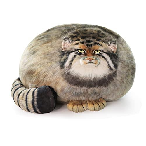 Sew Butiful Steppe Cat Plush 30cm/12inch Pallas Cat Stuffed Animal, Cute Plushies for Girls, Soft Plush Pillow, Throw Pillow Doll Decoration Doll Birthday Gift for Kids Boys Party