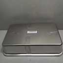 High Sided,XL Stainless Steel Cat Litter Box with Metal Lid,10.24 inch Tall