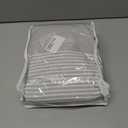 Farmhouse Shower Curtain Grey Cotton Shower Curtains for Bathroom with Striped Tassel 72 X 72