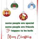 2 x Funny Christmas Cards for Best Friend or Bestie, Merry Christmas to A Special Friend Card, Xmas Gifts