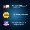 TP-Link Dual-Band BE3600 Wi-Fi 7 Router Archer BE230 | 4-Stream | 22.5G + 31G Ports, USB 3.0, 2.0 GHz Quad Core, 4 Antennas | VPN, EasyMesh, HomeShield, MLO, Private IOT | Free Expert Support