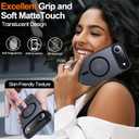 4 x MOZOTER for iPhone Air Case with Kickstand,[Compatible with MagSafe] [12FT Military Grade Protection] Slim Translucent Matte Shockproof Phone Case,6.5",Black