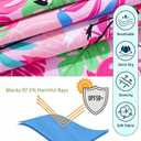 grehava Baby Girl Swimsuit Infant UPF 50+ Sun Protection Bathing Suit with Hat 3-6 Months Rash Guard Swim Suit One Piece Swimwear Flamingo Pink 6M