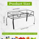 Blulu Metal Beverage Dispenser Stand for Parties Double Drink Stand Dispenser Holder Stand for Glass Jar Bottles(2 Gallon)