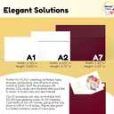 110 5x7 Burgundy Invitation Envelopes - for 5x7 Cards - A7 - (5 x 7 inches) - Perfect for Weddings, Graduation, Baby Shower - 120 GSM - Peel, Press & Self Seal - Square Flap