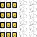 24 Pcs Police Pretend Play Mini Set Include 12 Police Badge Fake Officer Badge 12 Handcuffs Set Handcuffs for Men Cop Cosplay Accessories Cosplay Halloween Birthdays Gear