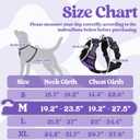rabbitgoo Dog Harness Medium Sized, No Pull Pet Harness with 3 Buckles, Adjustable Soft Padded Vest with Control Handle, Walking Reflective Pet Vest for Medium Dogs, Purple, Medium