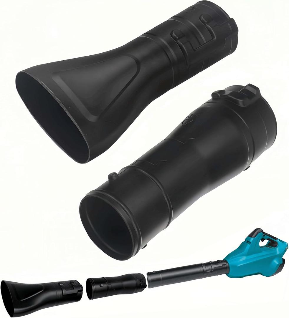 191L13-5 191B21-6 Blower Nozzle Adapter & 197889-6 Flat End Nozzle Attachment Kit for Makita Blower XBU02Z- Makita X2 36V Hand Held Blower & XBU03-18V Brushless Cordless Blower