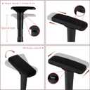 Height Adjustable Chair Arms Armrest Pair Replacement Parts Fits Most Office Gaming Boss Chairs,4D Black