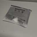 MakeMeChic Women's Color Block Tee Shirt Half Sleeve Collar V Neck 2 in 1 Summer Tops (Black, XS)