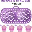 Bra Washing Bag for Laundry, Silicone Lingerie Bags for Washing Delicates, Laundry Bag Washing Machine & Dryer Washing Bags, Maternity Bras, Sports Bras, Sexy (Purple)