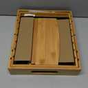Lid Organizer for Cabinet Bamboo Kitchen Storage for Plastic Lids, Adjustable Drawer Dividers, Food Container Organizer (Fits Cabinets & Drawers) (Large)