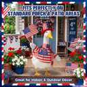 Mastom 4th of July Porch Goose Outfits Set for 17''-26'' Lawn Goose Clothes Patriotic Yard Goose Costume for 250th Anniversary America Independence US Memorial Day Goose Outfit