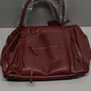 Women's Large Tote Bag City Tote Bag Purse with Zipper Women Vegan Leather Hobo Handbags with Adjustable Strap (Orange-red)