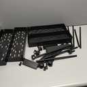 SPACELEAD Slim Storage Cart 4 Tier,Bathroom Organizer Rolling Utility,Mobile Shelving Unit Slide Out for Office, Kitchen, Laundry Room & Narrow Places,Black